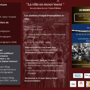 Affiche des rencontres La ville en mouv'ment 2026